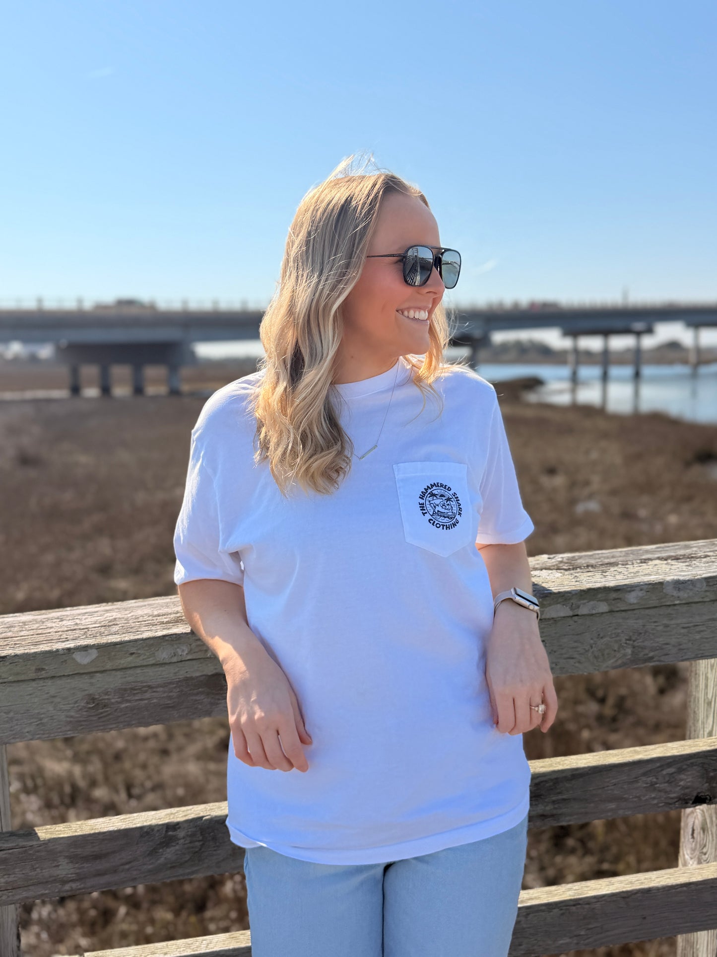 Sea Salt White Tee